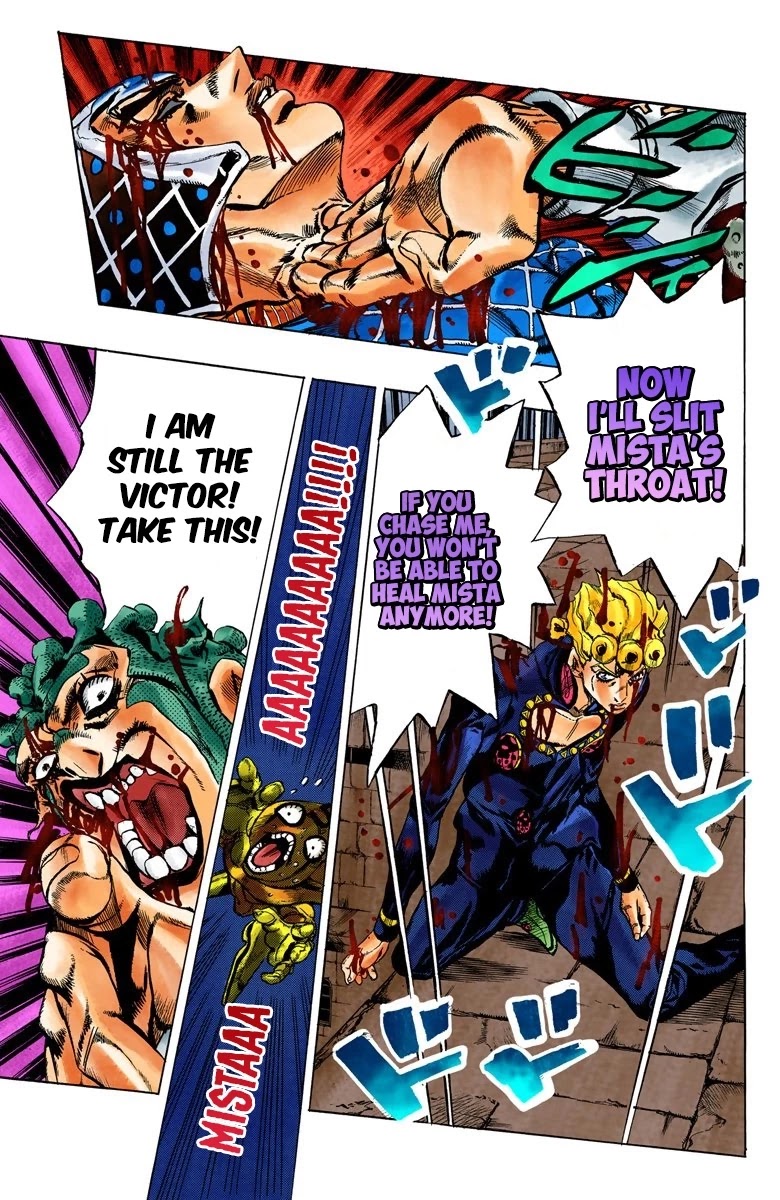 JoJo's Bizarre Adventure Part 5 - Vento Aureo (Official Colored) chapter 123 page 9