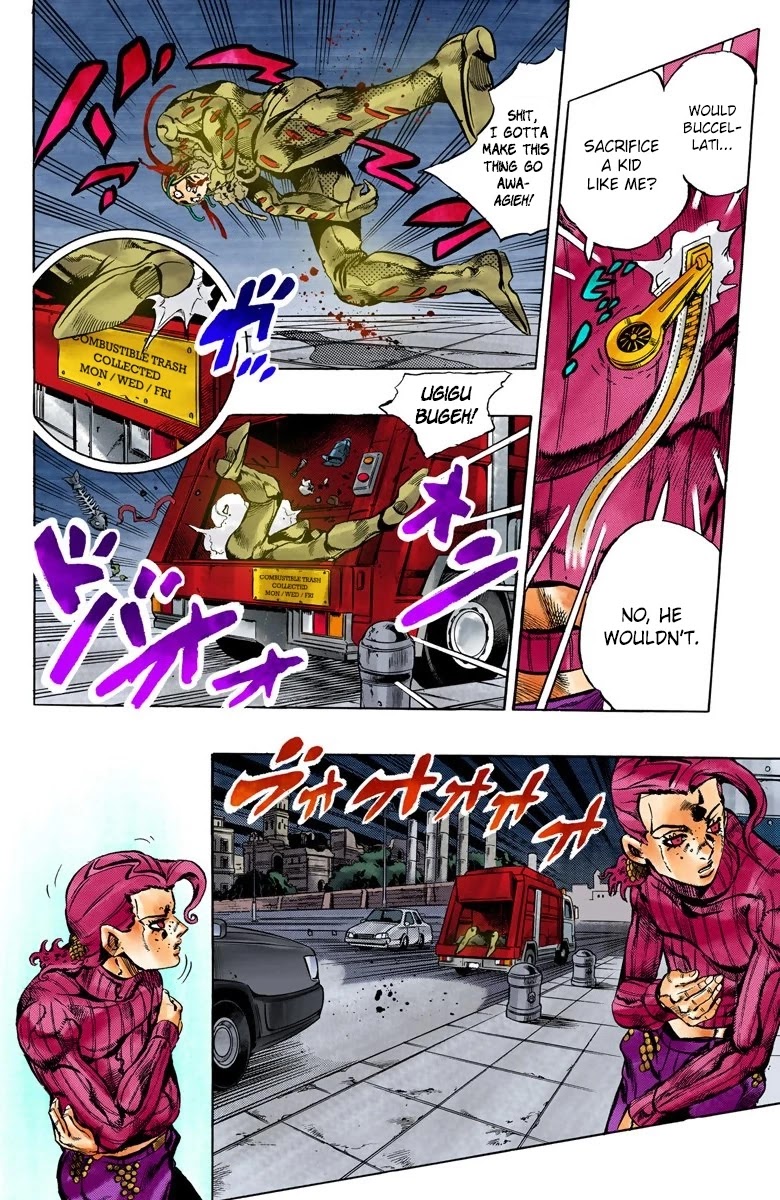 JoJo's Bizarre Adventure Part 5 - Vento Aureo (Official Colored) chapter 128 page 15
