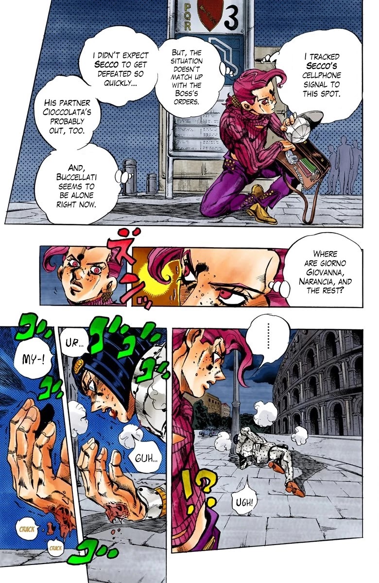 JoJo's Bizarre Adventure Part 5 - Vento Aureo (Official Colored) chapter 128 page 16