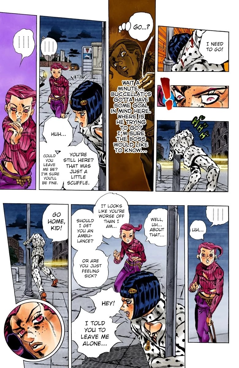 JoJo's Bizarre Adventure Part 5 - Vento Aureo (Official Colored) chapter 128 page 18