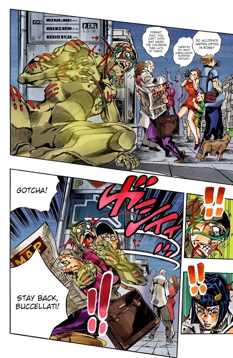 JoJo's Bizarre Adventure Part 5 - Vento Aureo (Official Colored) chapter 128 page 7