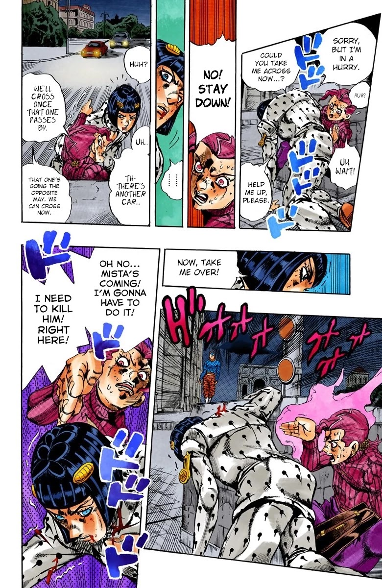 JoJo's Bizarre Adventure Part 5 - Vento Aureo (Official Colored) chapter 129 page 10