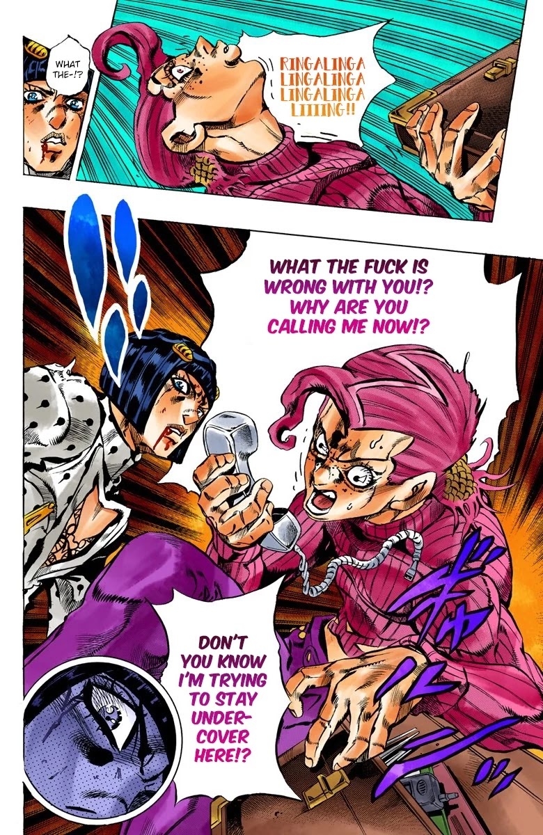 JoJo's Bizarre Adventure Part 5 - Vento Aureo (Official Colored) chapter 129 page 12