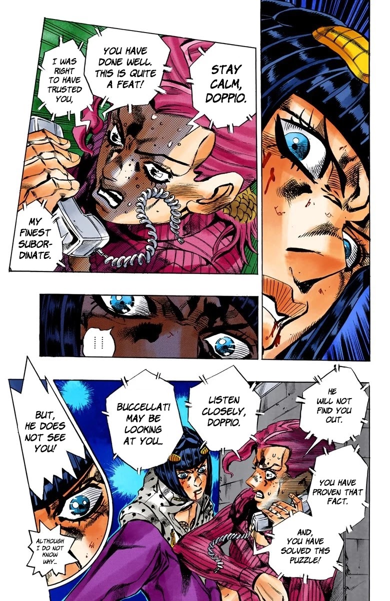 JoJo's Bizarre Adventure Part 5 - Vento Aureo (Official Colored) chapter 129 page 13