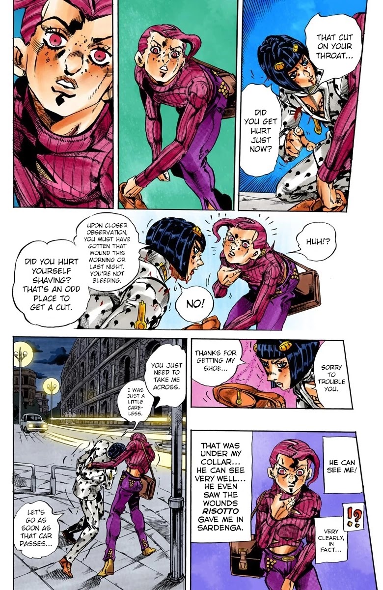 JoJo's Bizarre Adventure Part 5 - Vento Aureo (Official Colored) chapter 129 page 5