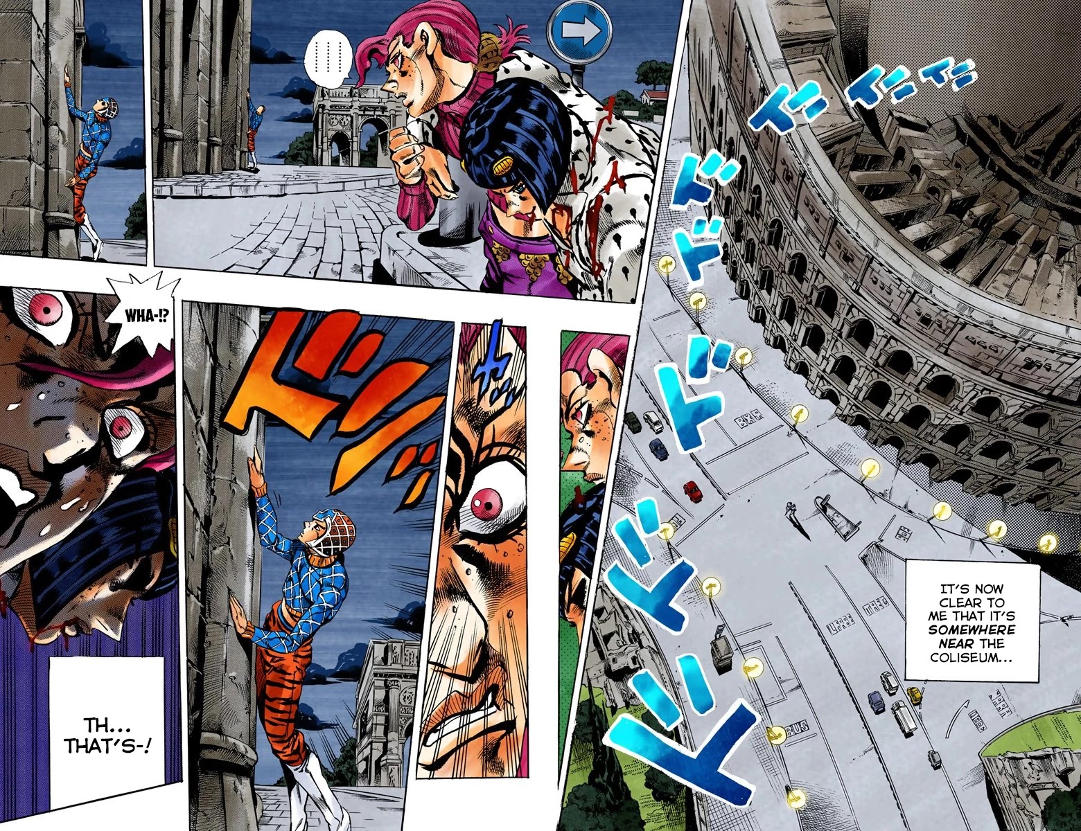 JoJo's Bizarre Adventure Part 5 - Vento Aureo (Official Colored) chapter 129 page 7