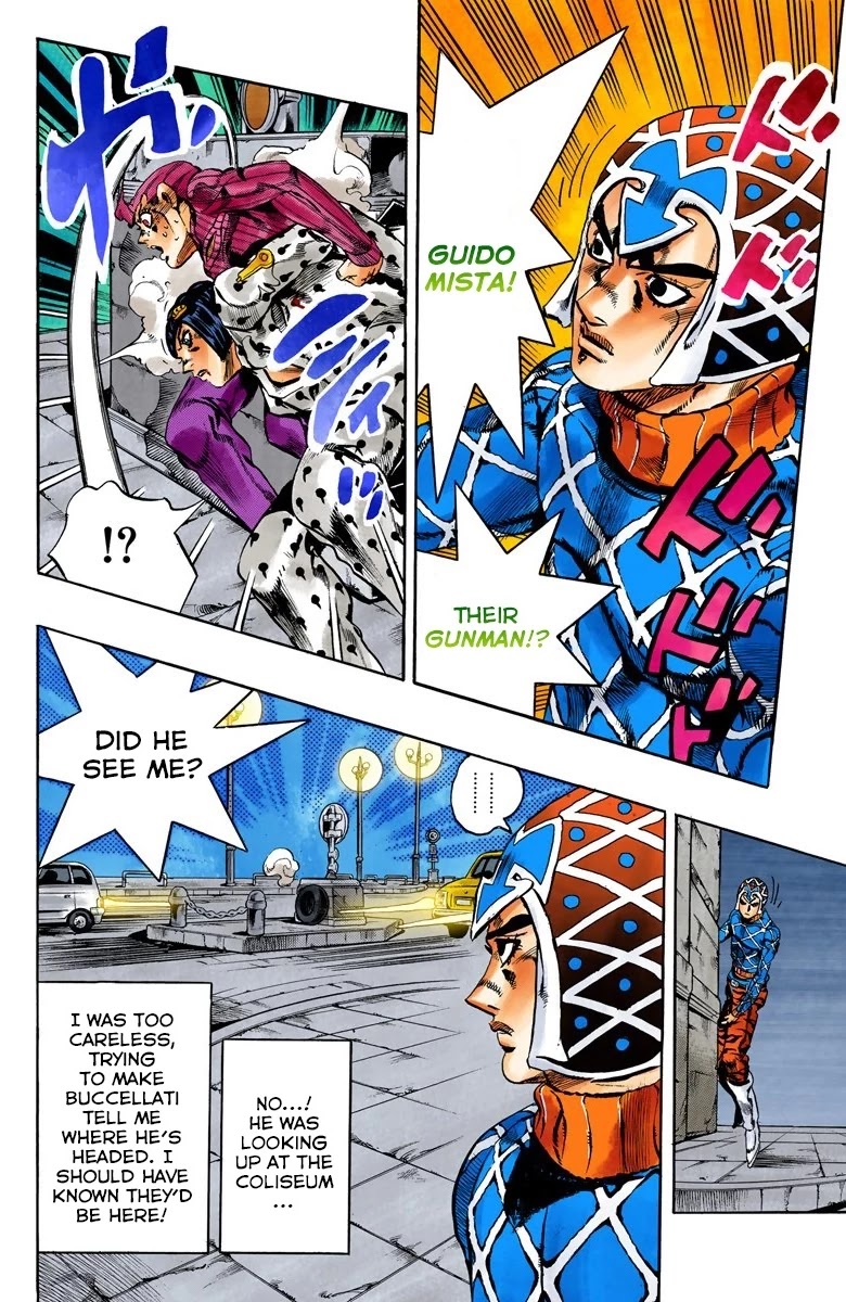 JoJo's Bizarre Adventure Part 5 - Vento Aureo (Official Colored) chapter 129 page 8