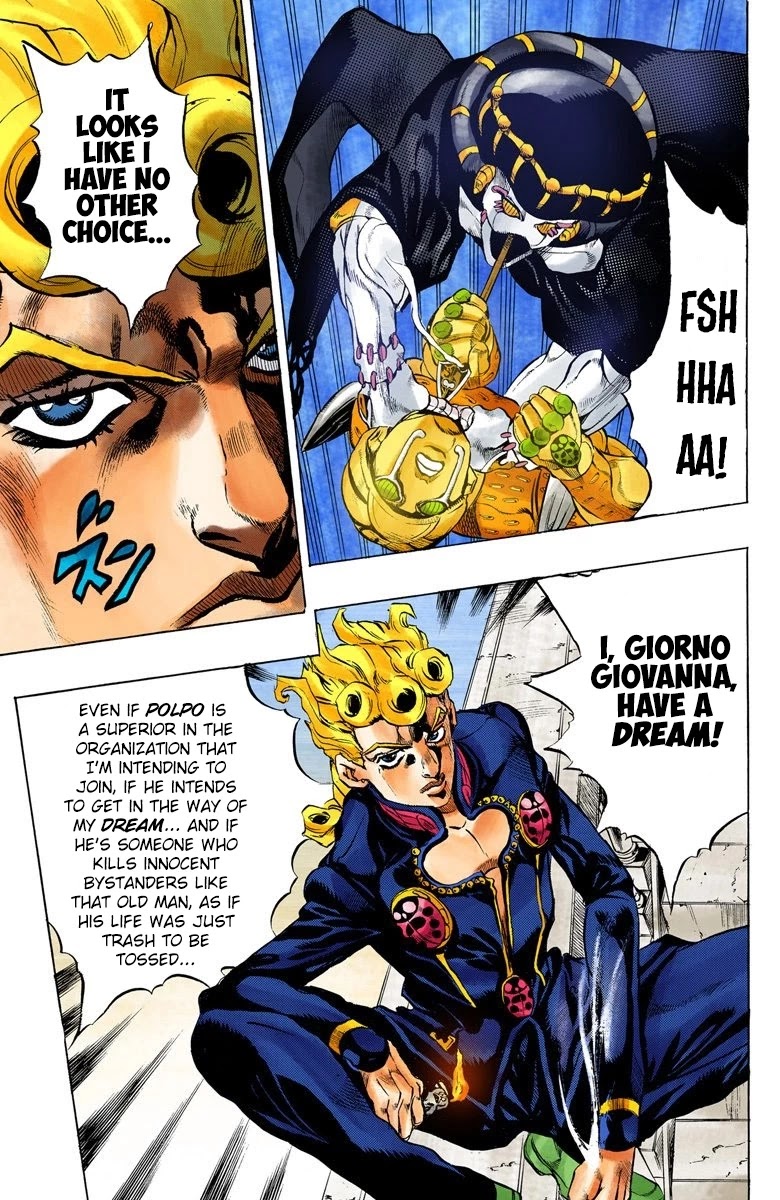 JoJo's Bizarre Adventure Part 5 - Vento Aureo (Official Colored) chapter 13 page 6