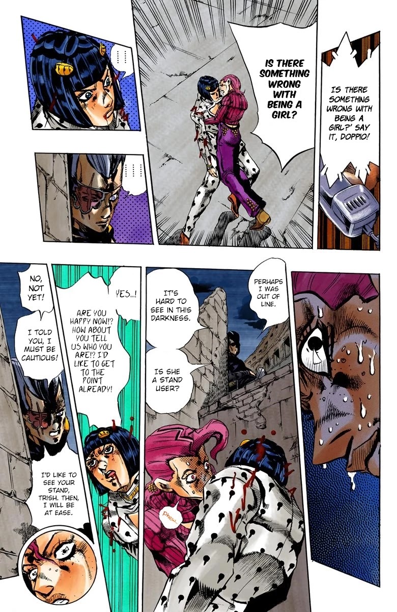 JoJo's Bizarre Adventure Part 5 - Vento Aureo (Official Colored) chapter 130 page 11