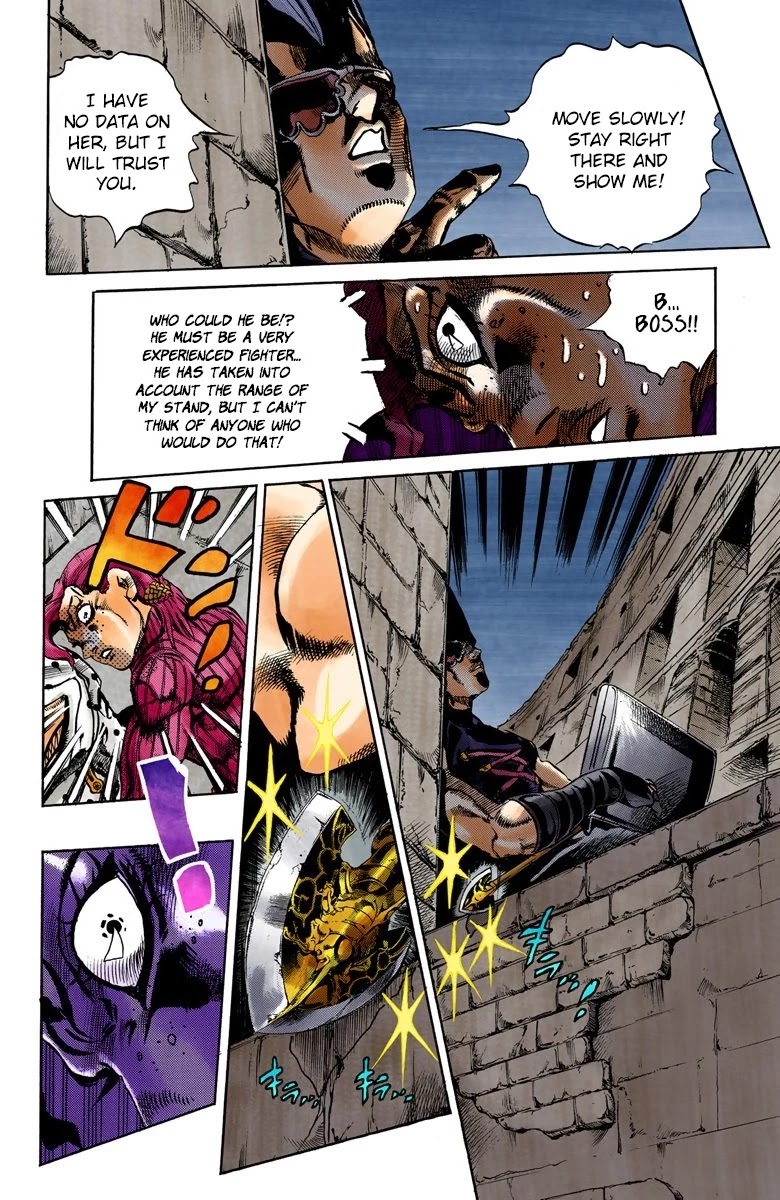 JoJo's Bizarre Adventure Part 5 - Vento Aureo (Official Colored) chapter 130 page 12