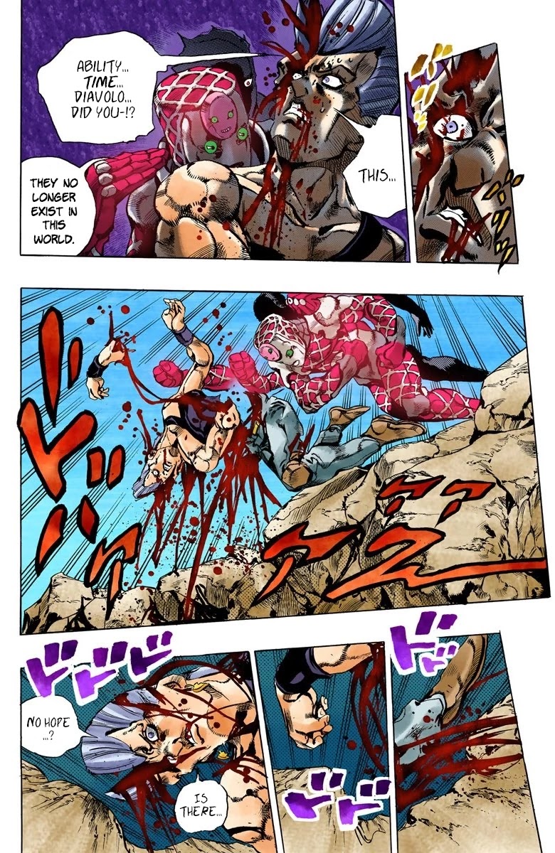 JoJo's Bizarre Adventure Part 5 - Vento Aureo (Official Colored) chapter 130 page 17