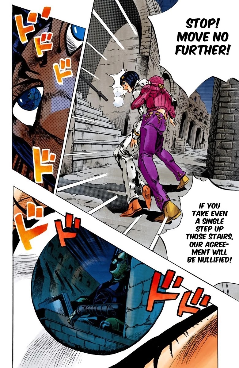 JoJo's Bizarre Adventure Part 5 - Vento Aureo (Official Colored) chapter 130 page 8