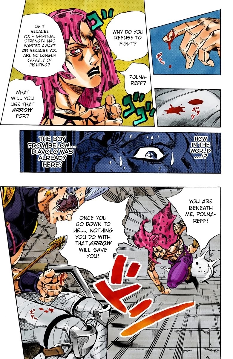 JoJo's Bizarre Adventure Part 5 - Vento Aureo (Official Colored) chapter 131 page 10