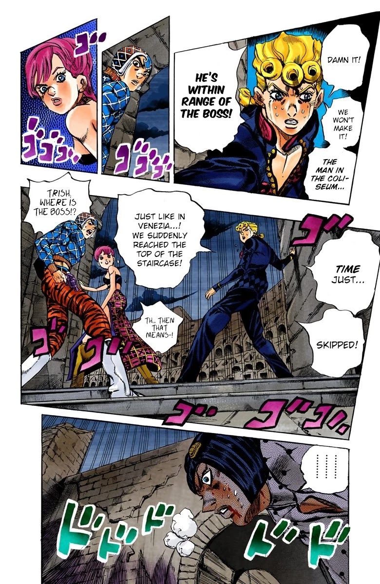 JoJo's Bizarre Adventure Part 5 - Vento Aureo (Official Colored) chapter 131 page 4
