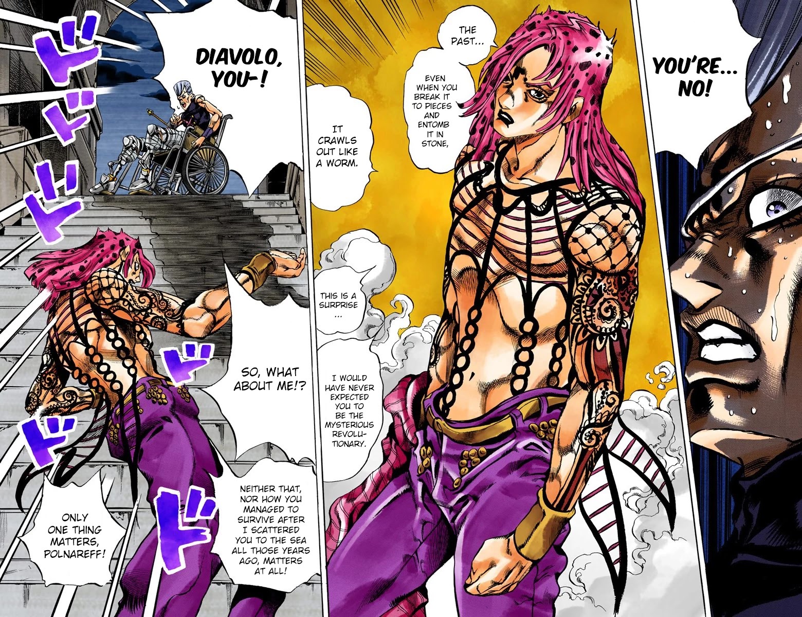 JoJo's Bizarre Adventure Part 5 - Vento Aureo (Official Colored) chapter 131 page 8