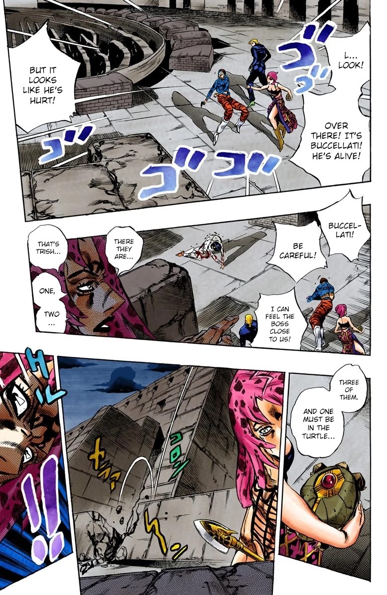 JoJo's Bizarre Adventure Part 5 - Vento Aureo (Official Colored) chapter 132 page 10