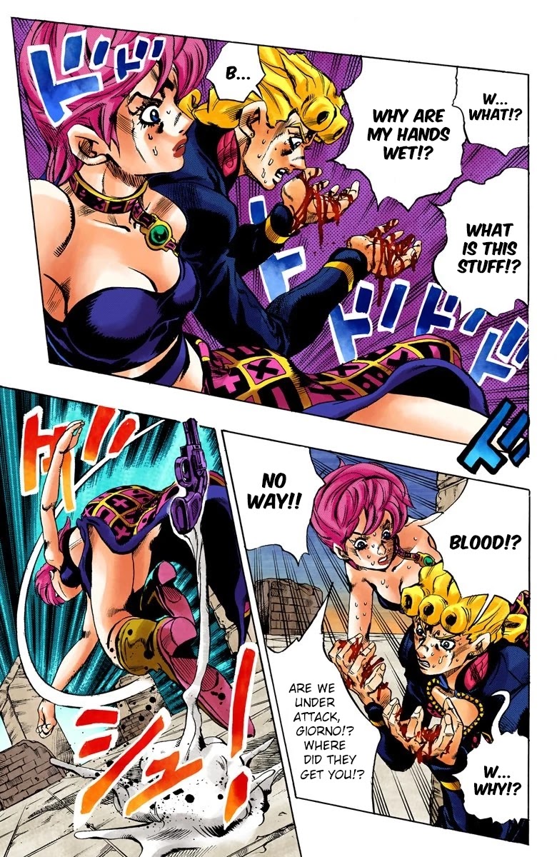 JoJo's Bizarre Adventure Part 5 - Vento Aureo (Official Colored) chapter 133 page 10