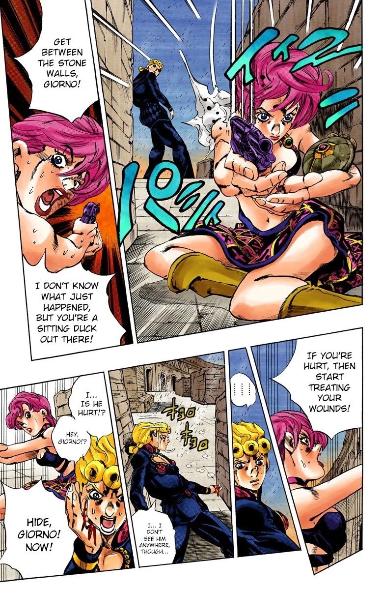 JoJo's Bizarre Adventure Part 5 - Vento Aureo (Official Colored) chapter 133 page 12