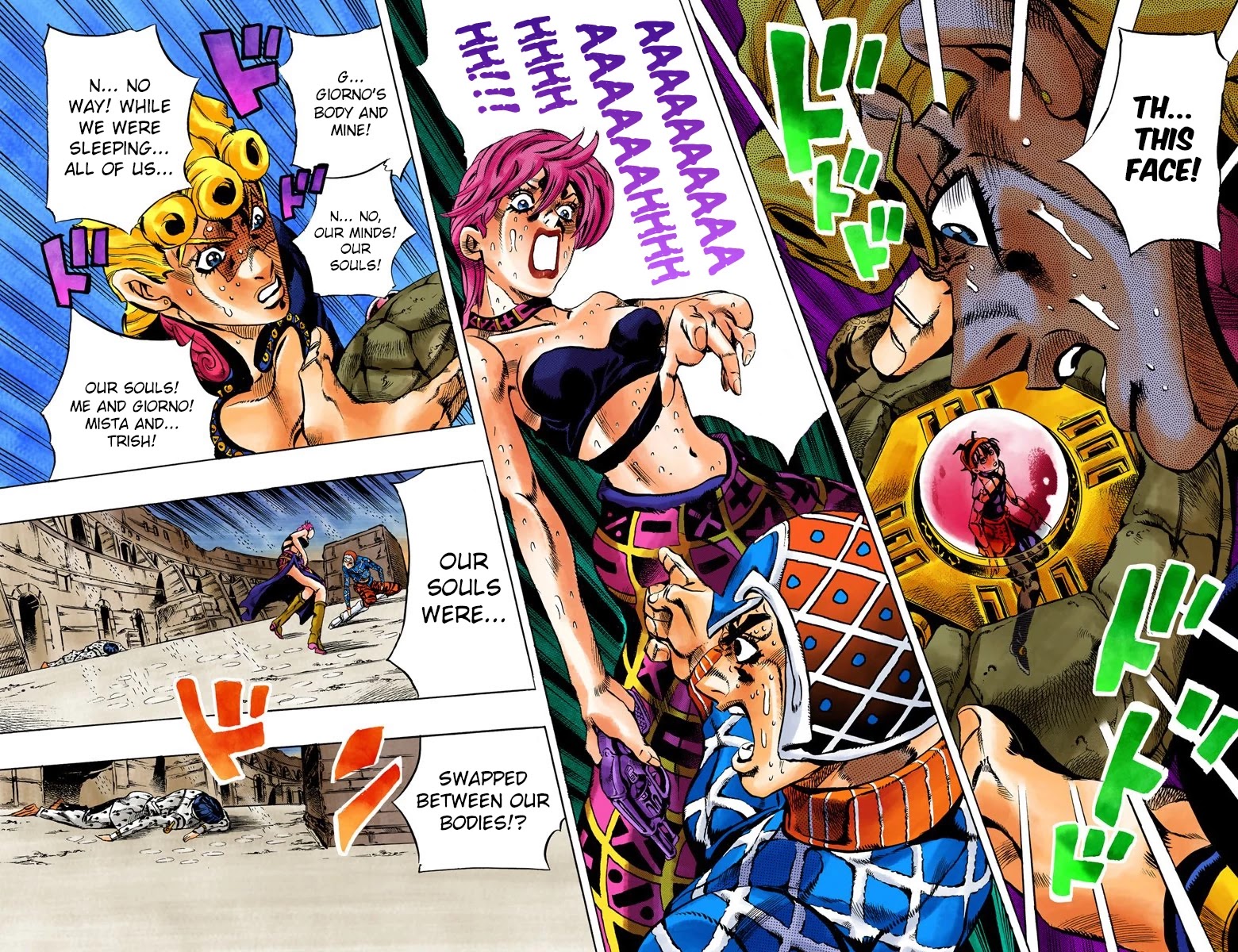 JoJo's Bizarre Adventure Part 5 - Vento Aureo (Official Colored) chapter 133 page 19