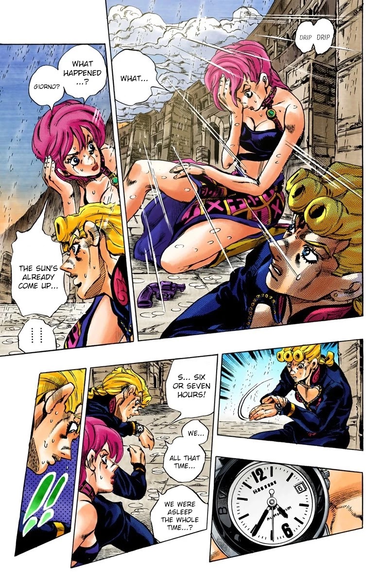 JoJo's Bizarre Adventure Part 5 - Vento Aureo (Official Colored) chapter 133 page 8