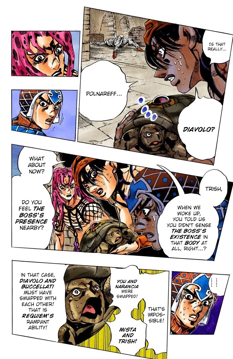 JoJo's Bizarre Adventure Part 5 - Vento Aureo (Official Colored) chapter 137 page 12