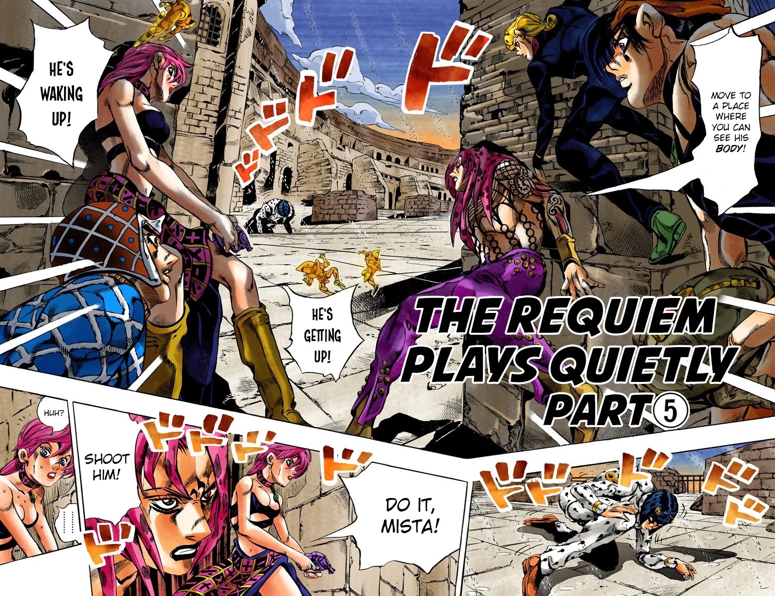 JoJo's Bizarre Adventure Part 5 - Vento Aureo (Official Colored) chapter 137 page 3