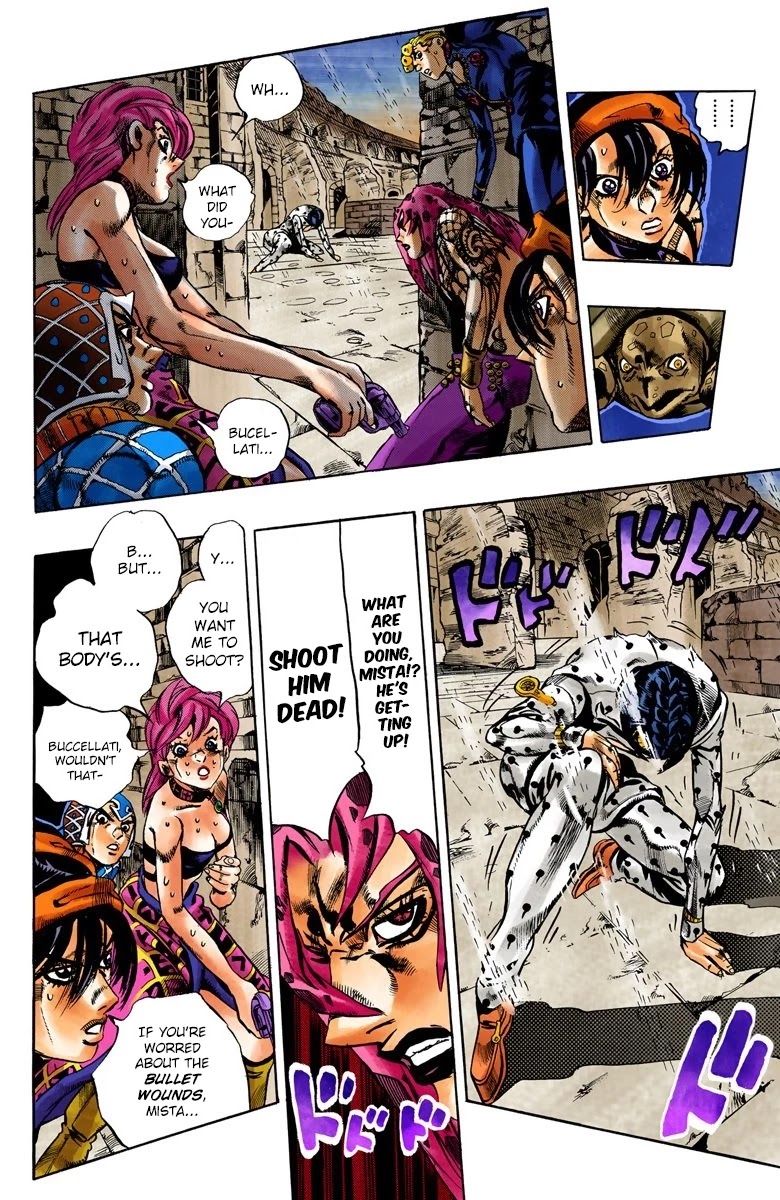 JoJo's Bizarre Adventure Part 5 - Vento Aureo (Official Colored) chapter 137 page 4