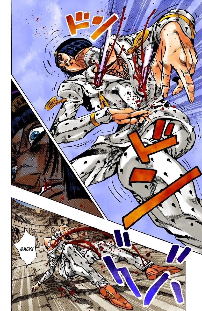 JoJo's Bizarre Adventure Part 5 - Vento Aureo (Official Colored) chapter 137 page 6