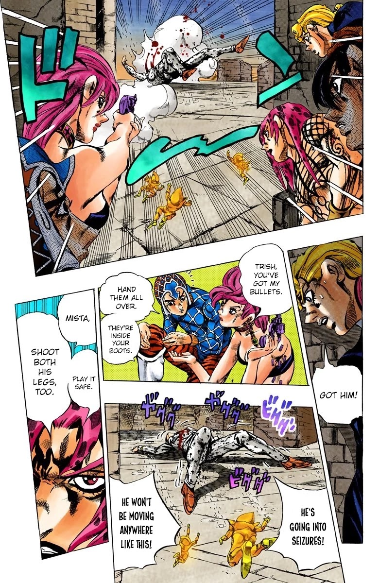 JoJo's Bizarre Adventure Part 5 - Vento Aureo (Official Colored) chapter 137 page 7