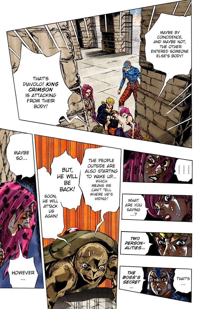 JoJo's Bizarre Adventure Part 5 - Vento Aureo (Official Colored) chapter 138 page 12