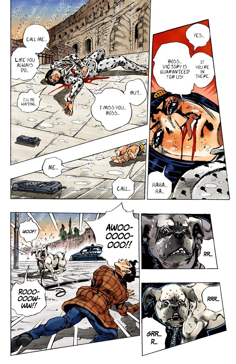 JoJo's Bizarre Adventure Part 5 - Vento Aureo (Official Colored) chapter 138 page 19