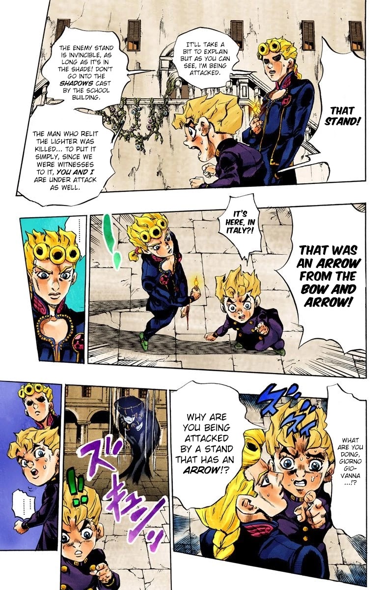 JoJo's Bizarre Adventure Part 5 - Vento Aureo (Official Colored) chapter 14 page 12