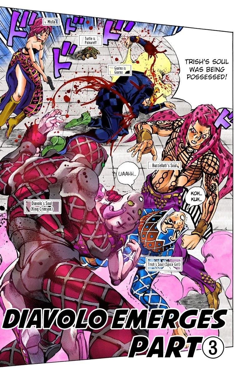 JoJo's Bizarre Adventure Part 5 - Vento Aureo (Official Colored) chapter 143 page 2