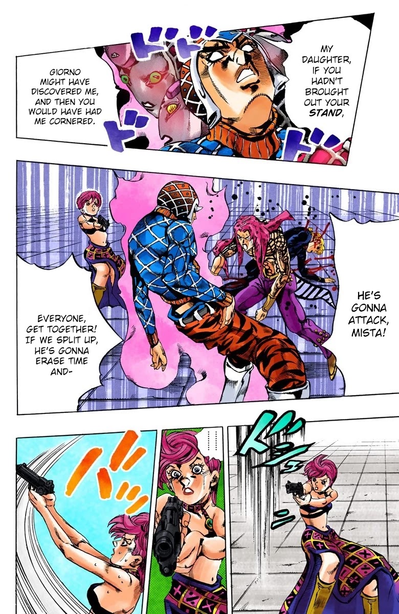 JoJo's Bizarre Adventure Part 5 - Vento Aureo (Official Colored) chapter 143 page 4