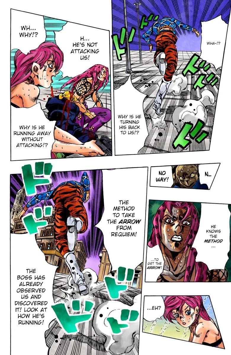 JoJo's Bizarre Adventure Part 5 - Vento Aureo (Official Colored) chapter 143 page 6