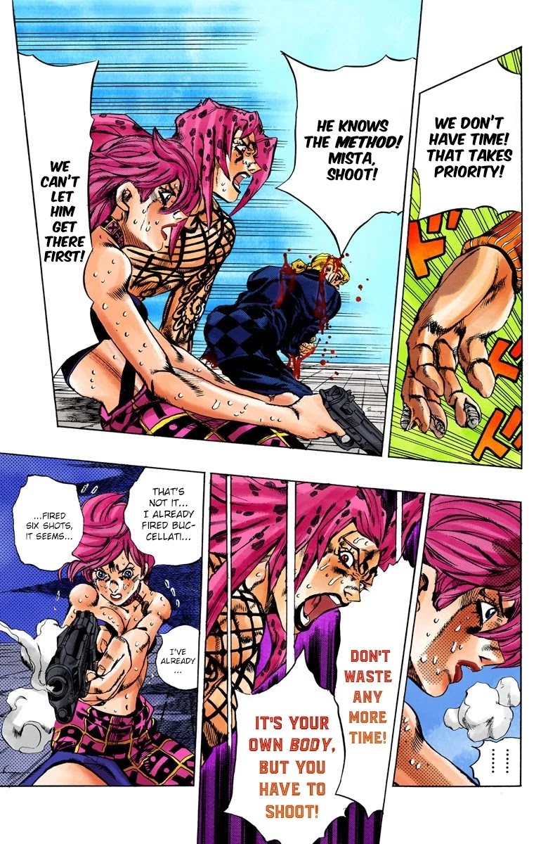 JoJo's Bizarre Adventure Part 5 - Vento Aureo (Official Colored) chapter 143 page 7