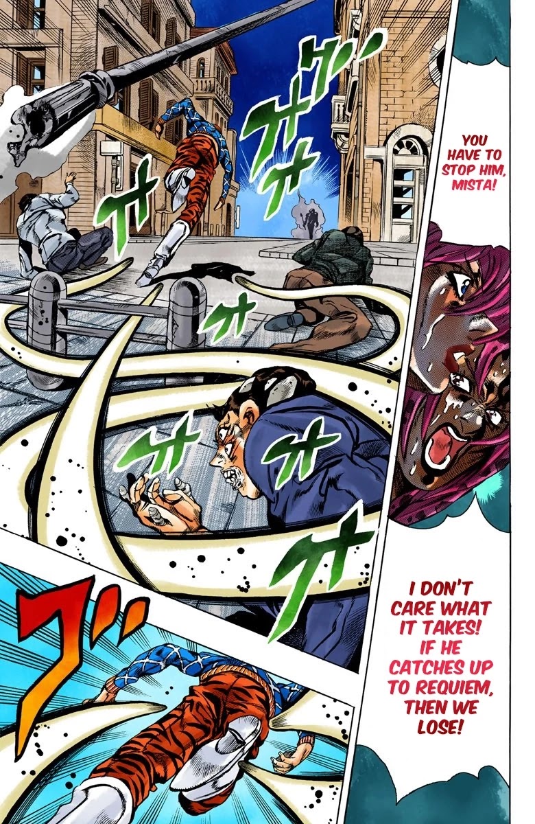 JoJo's Bizarre Adventure Part 5 - Vento Aureo (Official Colored) chapter 143 page 9