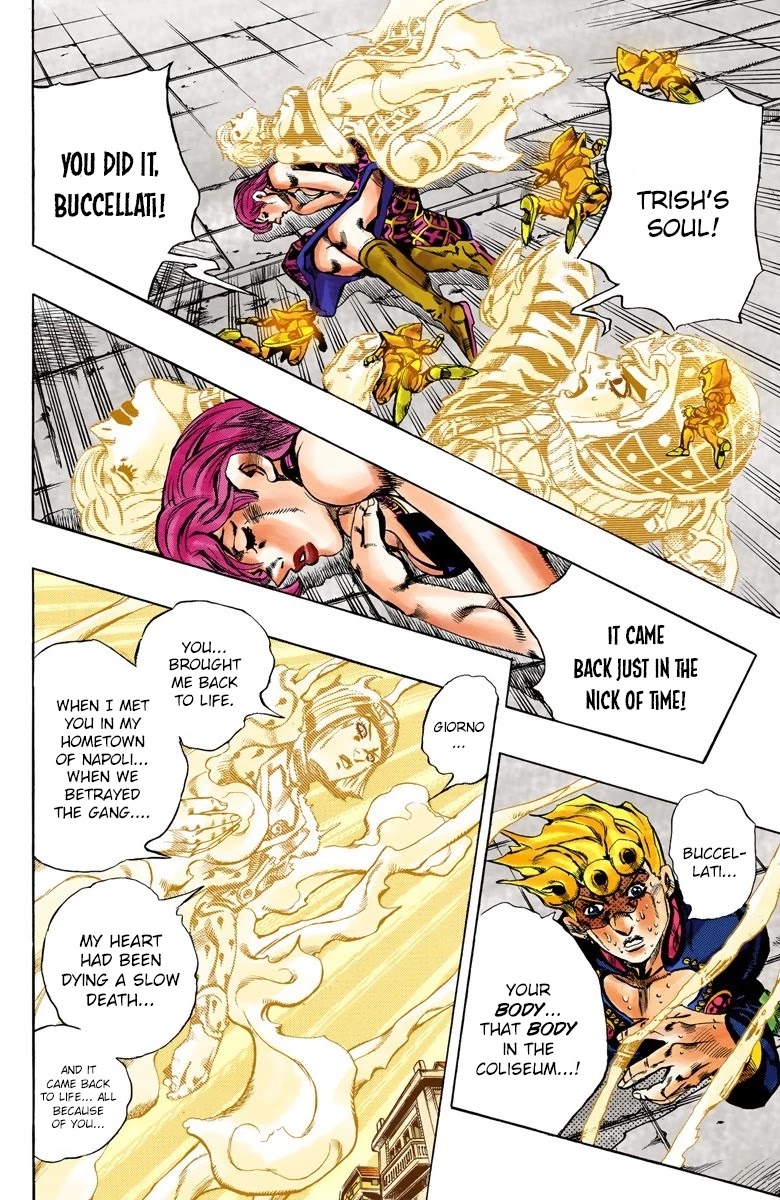 JoJo's Bizarre Adventure Part 5 - Vento Aureo (Official Colored) chapter 145 page 16