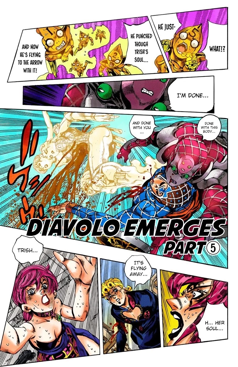 JoJo's Bizarre Adventure Part 5 - Vento Aureo (Official Colored) chapter 145 page 2
