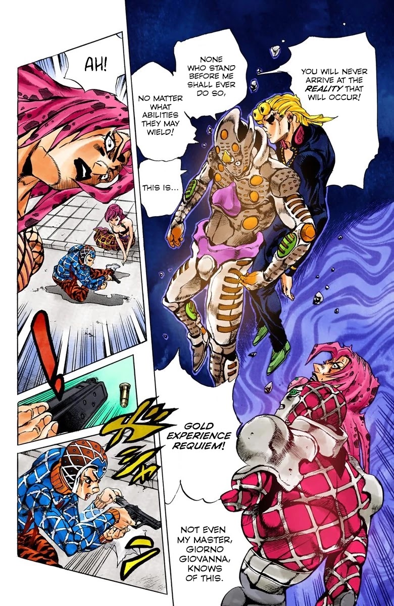 JoJo's Bizarre Adventure Part 5 - Vento Aureo (Official Colored) chapter 148 page 14