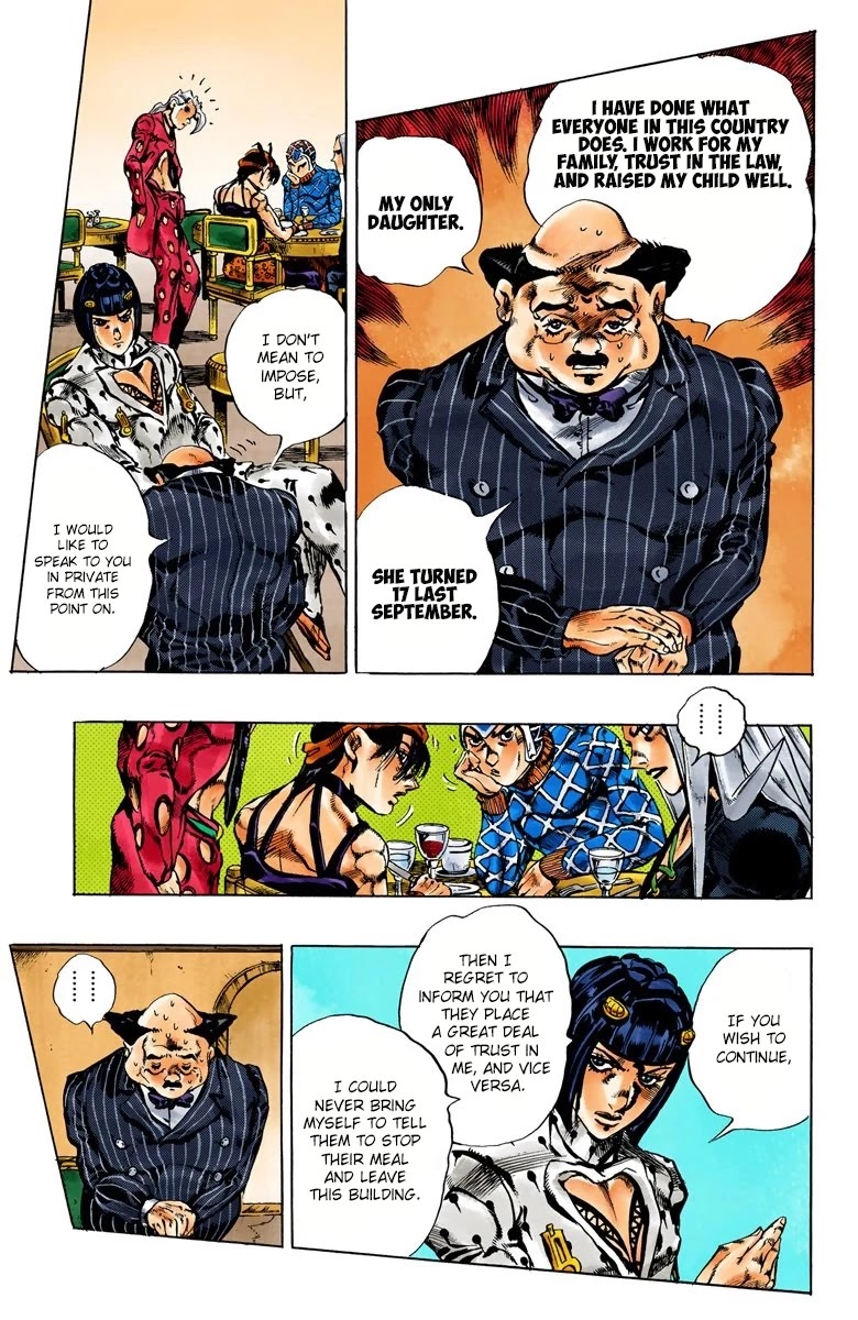 JoJo's Bizarre Adventure Part 5 - Vento Aureo (Official Colored) chapter 151 page 7