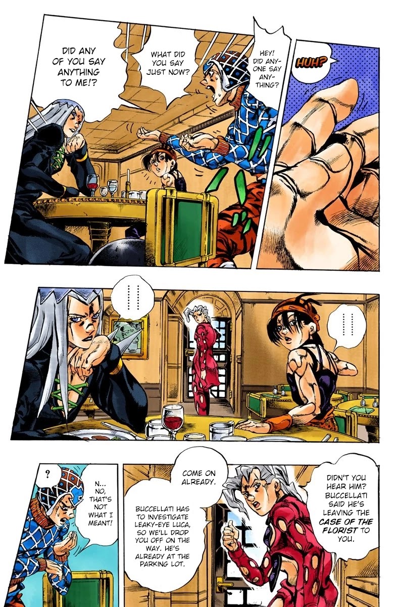 JoJo's Bizarre Adventure Part 5 - Vento Aureo (Official Colored) chapter 152 page 4