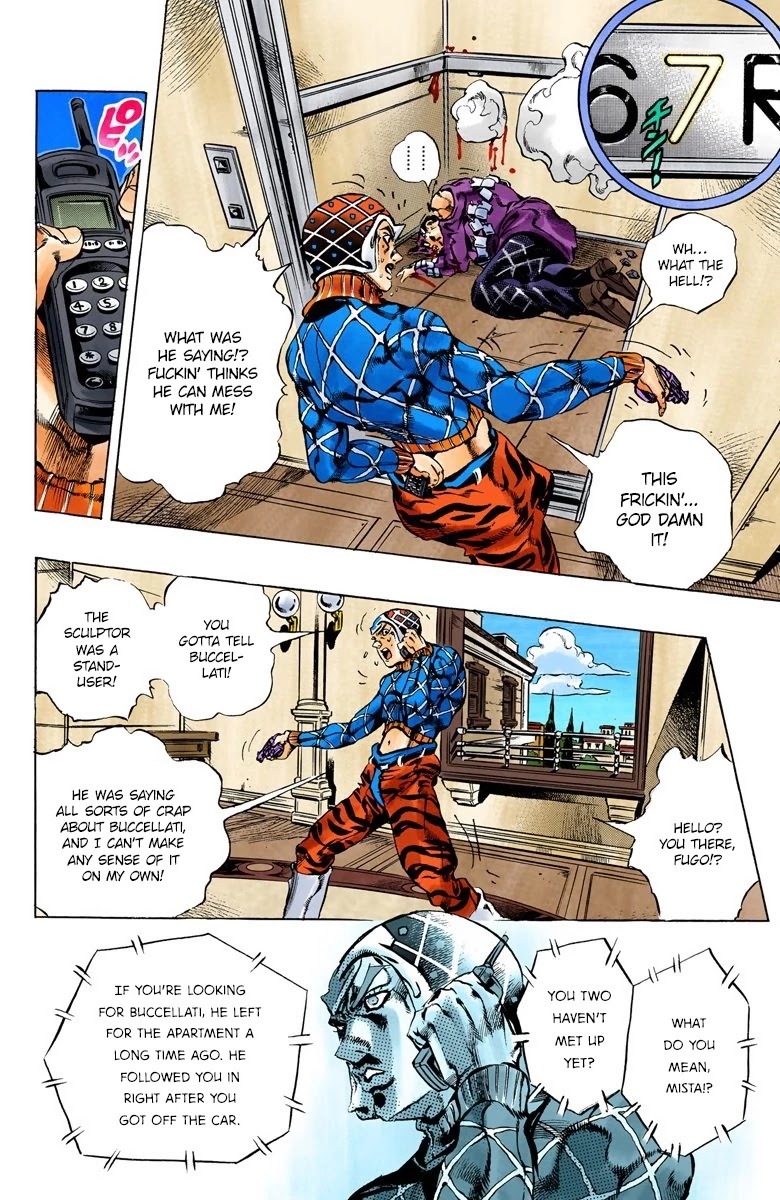 JoJo's Bizarre Adventure Part 5 - Vento Aureo (Official Colored) chapter 153 page 18