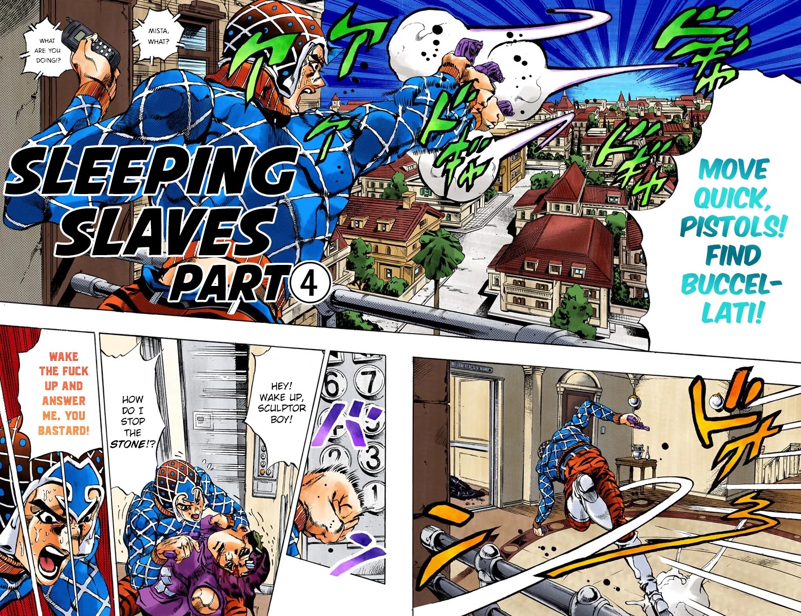 JoJo's Bizarre Adventure Part 5 - Vento Aureo (Official Colored) chapter 154 page 3