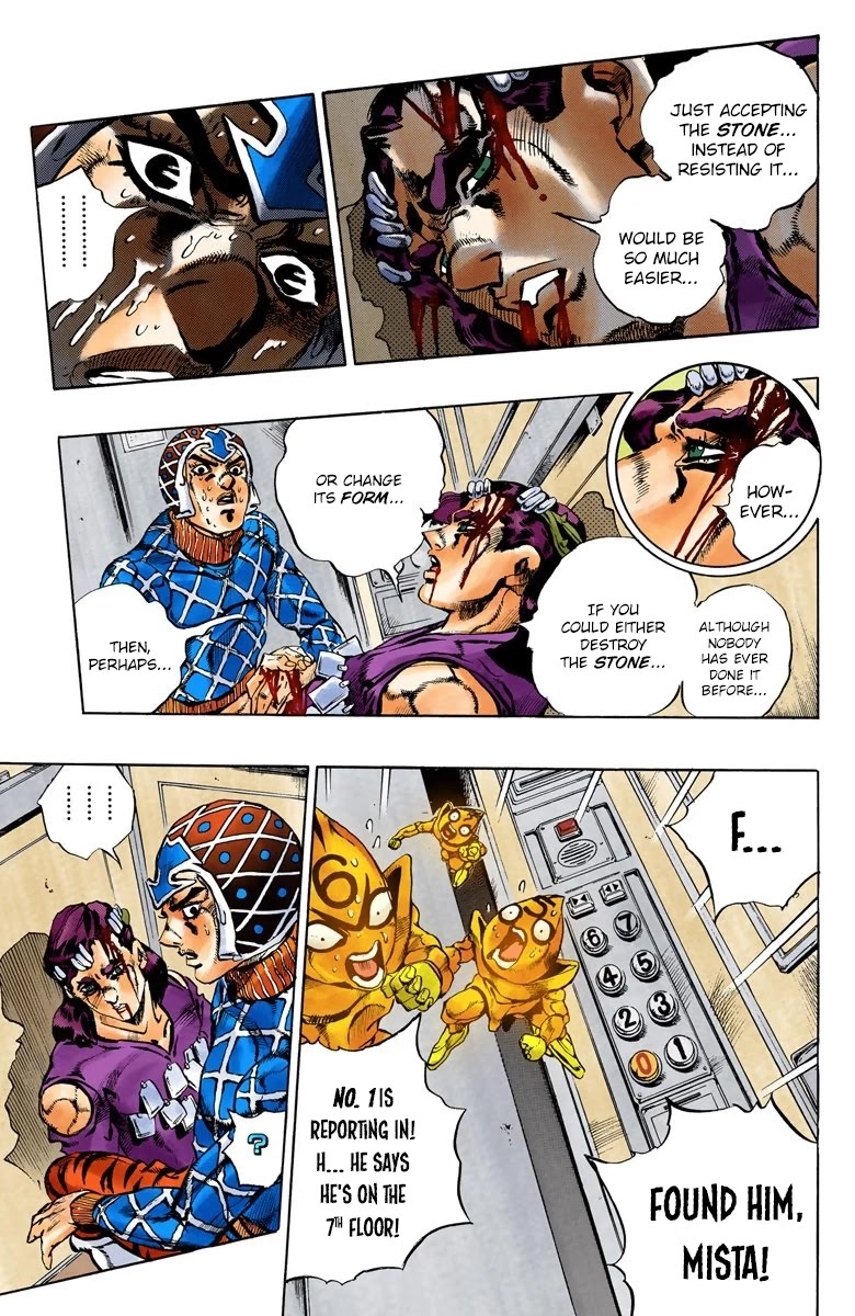 JoJo's Bizarre Adventure Part 5 - Vento Aureo (Official Colored) chapter 154 page 5