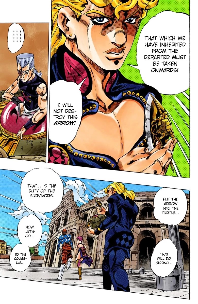 JoJo's Bizarre Adventure Part 5 - Vento Aureo (Official Colored) chapter 155 page 19