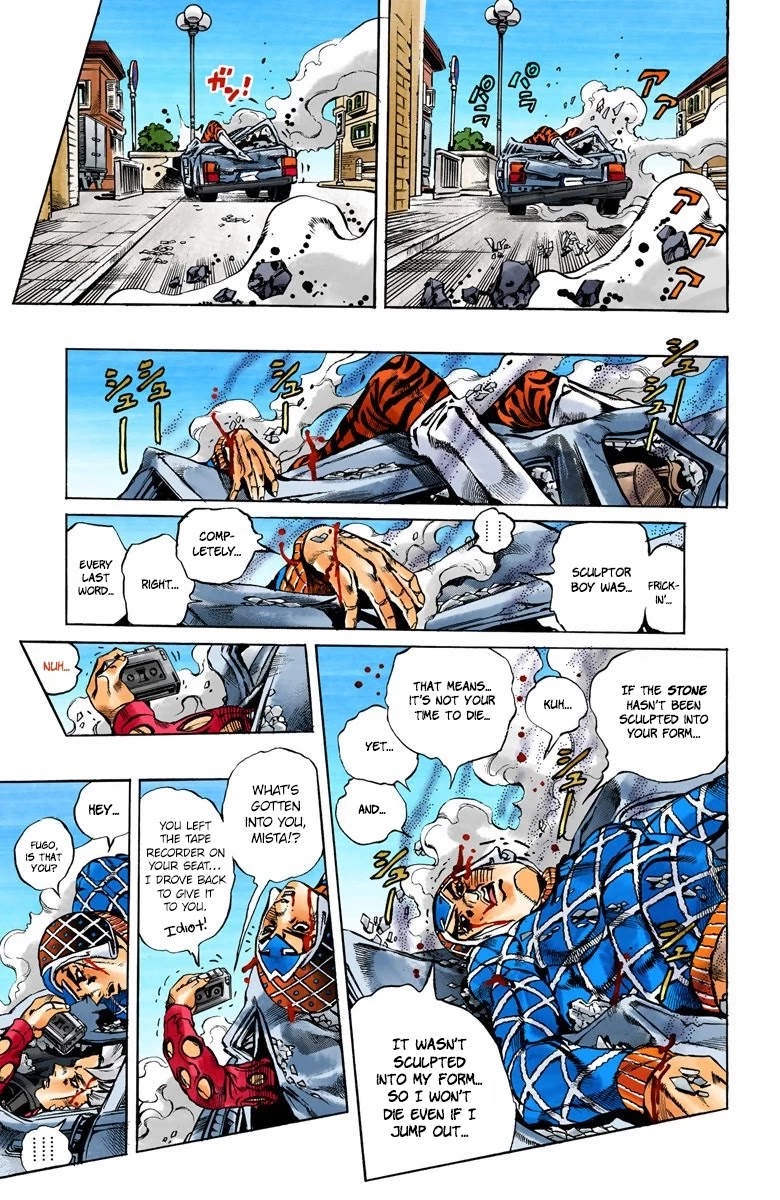 JoJo's Bizarre Adventure Part 5 - Vento Aureo (Official Colored) chapter 155 page 7
