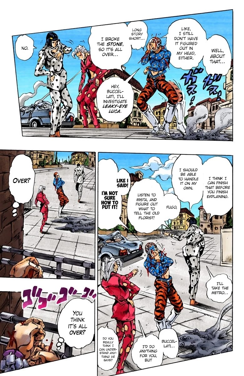 JoJo's Bizarre Adventure Part 5 - Vento Aureo (Official Colored) chapter 155 page 9