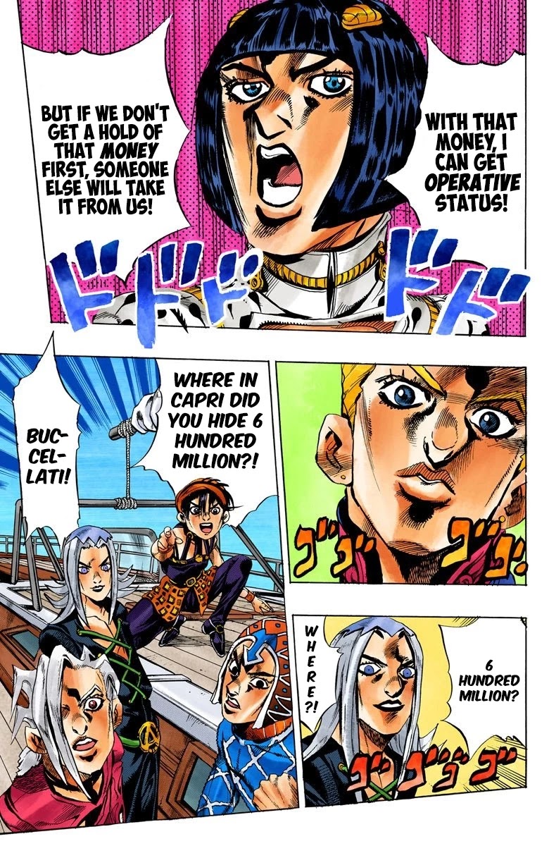 JoJo's Bizarre Adventure Part 5 - Vento Aureo (Official Colored) chapter 18 page 17