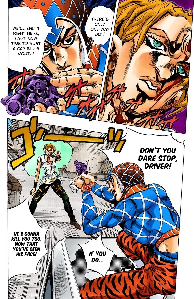 JoJo's Bizarre Adventure Part 5 - Vento Aureo (Official Colored) chapter 27 page 13